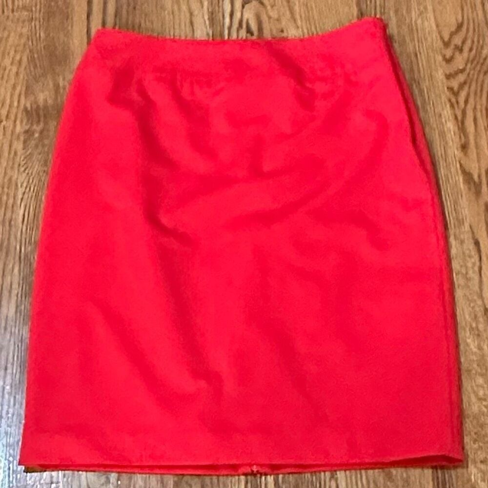 Worth Red Pencil Skirt